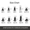 Yenghome 498 Pcs M2 M2.5 M3 Notebook Computer Laptop Screws