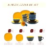 Wedding Decoration Ceramic Square Shape Serving Plates Stoneware Yellow and