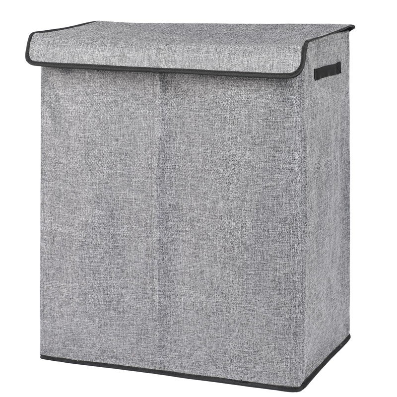 DOKEHOM 150L Double Laundry Basket with Lid and Removable Laundry