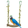 1 Piece Budgie Swing, Bird Toy for Budgies, Natural Perch