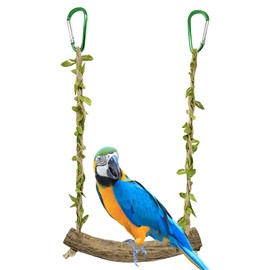 1 Piece Budgie Swing, Bird Toy for Budgies, Natural Perch for Bird Cages, Activity Toy for Small and Medium Birds