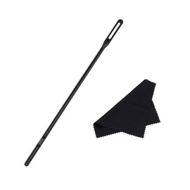WUMUZAI Flute Cleaning Rod with Flute Cleaning Cloth, Flute Cleaning Kit, Flute Clean Stick, Flute Recorder Cleaning Kit Tool for Music Instrument Care Polishing
