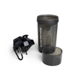 Smartshake Original2Go One Protein Shaker Bottle with Storage 800ml – BPA Free Gym Shaker Cups for Protein Shakes Bottle Leakproof Large Sports Supplements Shakers, (Gunsmoke Black)