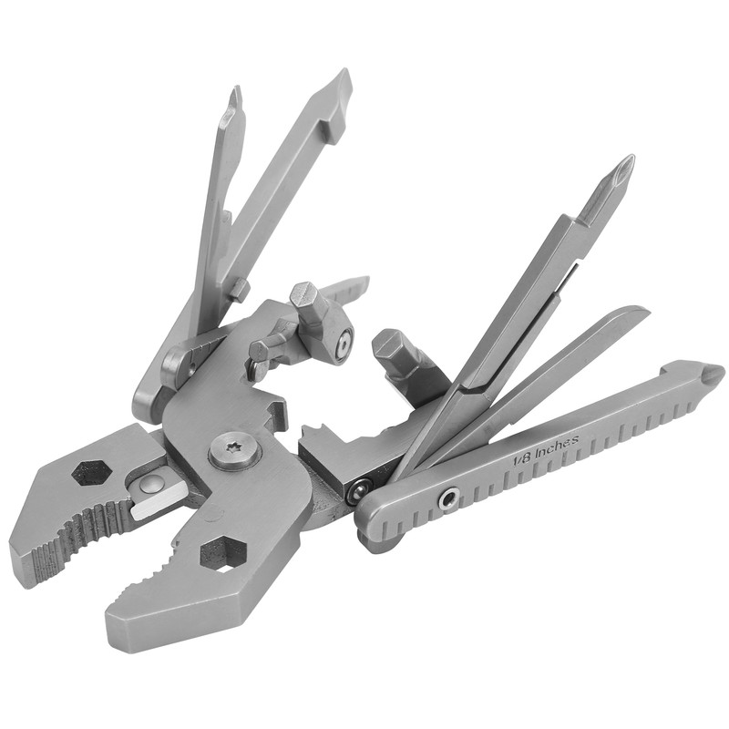 Outdoor 25in1 MultiFunctional Pliers Kit Stainless Steel Multitool with Knife
