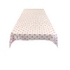 Backdrop King Inc, Square Polka Dot Poly Cotton Tablecloth. (Pink