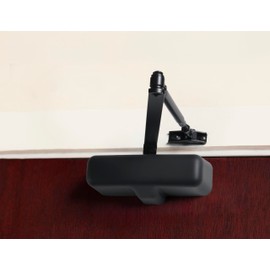 Heavy Duty Residential Door Closer UL Listed, White (Matte Black)
