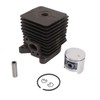 Cylinder Piston Assembly Kit 33.5mm Aluminum Alloy Trimmer Cylinder Piston