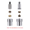 sourcing map 12 mm Press Studs Button Shape for Hand