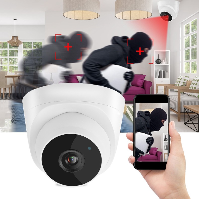 Household White Infrared IR Smart Camera Home Monitoring Device 2048*1536P