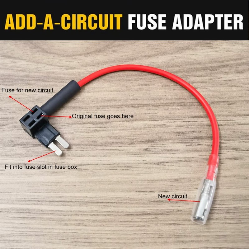 Gebildet 4pcs 12V 24V Add-a-Circuit Micro 2 Fuse Tap, Piggy