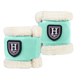 Harrison Howard Essential Premium Horse Pastern Wraps with Berber Fleece Lining Sold in Pairs Mint