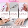 100Ps Small Sanding Bands for Nail Drill, 180/240 Fine Grit