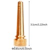 HilBeliFU 6Pcs Guitar Bridge Pins, 3cm Brass Guitar Pegs Set,