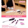 DIFFLIFE 157 Piece Pink Tool Set, Lady's Home Repairing Tool