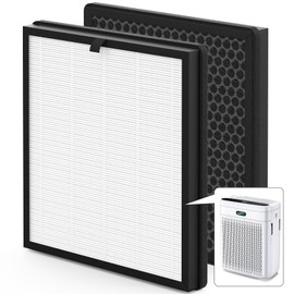 2 Pack F1 Replacement Filter Compatible with AMEIFU F1 Air Purifier, Double-Sided Filters for Home Large Room Up to 2200 Sq Ft, H13 True HEPA and Activated Carbon Filter