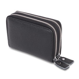 Women's Genuine Leather Purse, Women's Leather Wallet with 10 Card Slots, Women's Genuine Leather Wallet for RFID/NFC, Women's Genuine Leather Wallet with Credit Card Holder, Leather Wallet for Mini