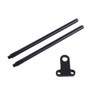 Drfeify Snag Bar Ears, Black Durable Aluminium Snag Bar Ears