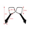 1Pair Motorcycle Rear View Mirrors Handlebar Rear View Side Mirrors