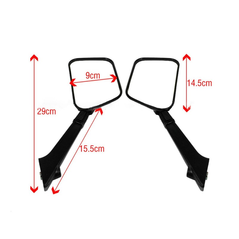 1Pair Motorcycle Rear View Mirrors Handlebar Rear View Side Mirrors