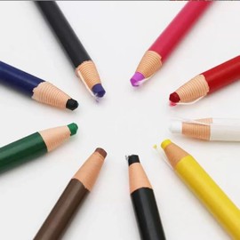9 Pcs Assorted Colors Peel-Off China Marker Grease Wax Pencils for Glass, Garments, Cellophane, Fabric, Wood, Metal, Marking Pencils Art Crayons Paper-Wrapped Painting Pen for Drawing Coloring