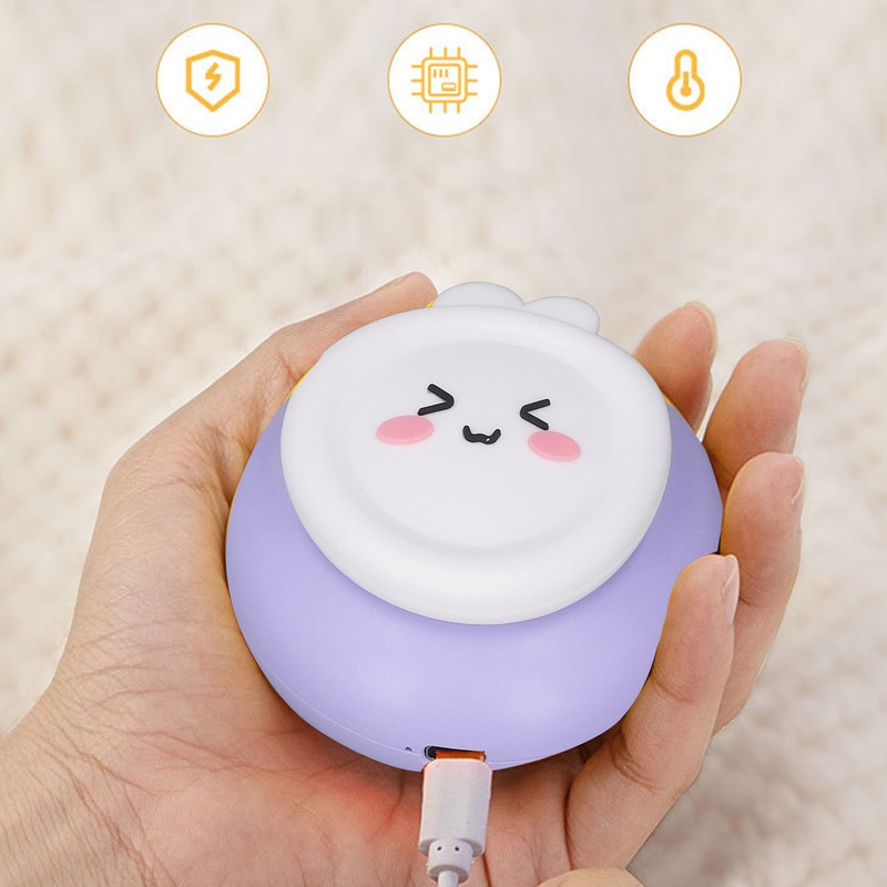 USB Hand Warmer Cartoon Style 2 Temp Modes High Safety