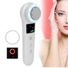 Hot Cold Face Massager Handheld Facial Vibration Massager Red Blue