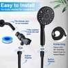 Wosaisius High Pressure Handheld Shower Head, Detachable Showerhead with Handheld