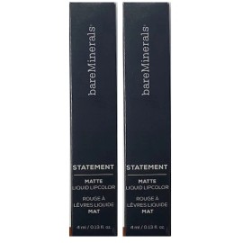 bareMinerals Statement Matte Liquid Lipcolor, Juicy (Pack of 2)