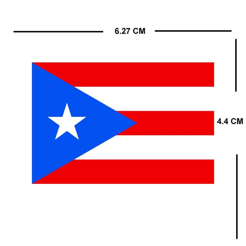 TENNER.LONDON Set of 5 Puerto Rico Flags Iron on Screen