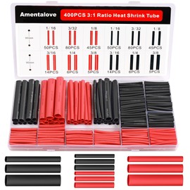 Amentalove 400-Piece Heat Shrink Tubing Assortment Set