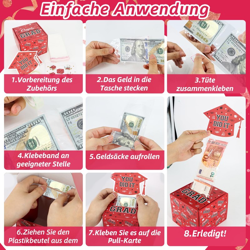 WenmthG Funny Bachelor Gift 2025, Graduation Money Gift, DIY Surprise