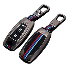 Happyit Zinc Alloy Car Key Case 360° Protection Fit for Suzuki Swift Sport SX4 S-Cross Maruti Ciaz Baleno Vitara Ignis Kizashi Car Accessories (A, Matte Color), Matte paint