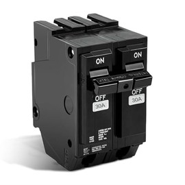 THQL1230 30 Amp 2-Pole Circuit Breaker, Plug-in Mount, Thermal Magnetic Protection, 10KA Interrupt, 110/220V, Compatible with GE Q-Line & Thick Series Load Centers