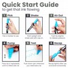 Metallic Chalk Markers (8 Pack) Liquid Chalk Pens for Blackboards,