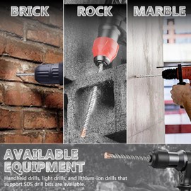 FROOOK SDS Plus Rotary Hammer Drill Bit, 1-1/2"×24"（38mm×600mm） - 4 Carbide Cutting Edges & Coated Head | Heavy-Duty for Masonry, Concrete, Natural Stone, Brick Walls