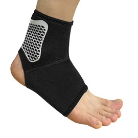 BXT Unisex Elastic Ankle Support, Padded Ankle Support, Sports Basketball Ankle Brace, Running, Jogging, Ankle Protection for Men and Women, 1 Pair