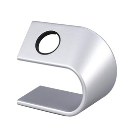 TEHAUX U Shaped Watch Stand Cradle Holder Sturdy Charging Dock for Watch Sleek Silver Design Portable Stand for Comfortable Viewing Angle No Assembly Required Durable