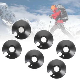 NTRUXZP Rubber Trekking Pole Tips, Pack of 6 Snow Plates for Hiking Poles, Hiking Pole Basket, Replacement for Snow Shovel, Protection for Hiking Pole Tips, Snow Mud Baskets for Hiking Poles