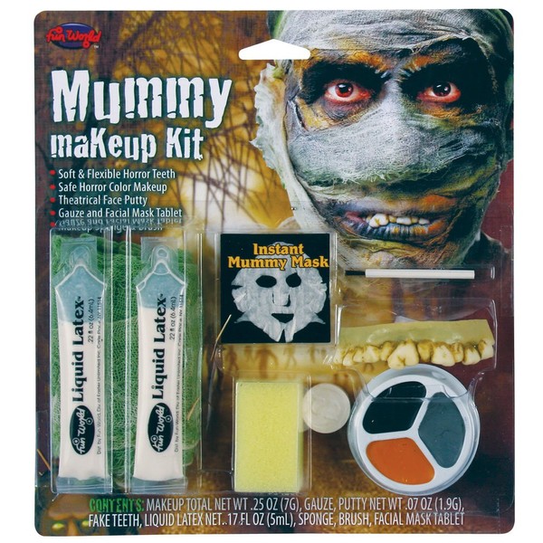Fun World Unisex-Adult's Living Nightmare Mummy Kit, Multi, Standard