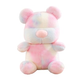 Tie Dye Bears Stuffed Animal Plush Toy - Plushie for Ages 3+ - Super Soft and Cuddly – Good for Girls and Boys, Employees, Collectors, Great Valentines Day Gift for Kids (Pink,9 inch)