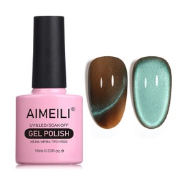 AIMEILI Cat Eye Gel Nail Polish Soak Off U V LED Hema Free Cruelty Free Vegan Gel Polish Colors for Nail Art DIY Gel Nail Manicure 754