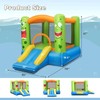 DORTALA Inflatable Bounce House, Monster Theme Bouncy Castle with Slide,