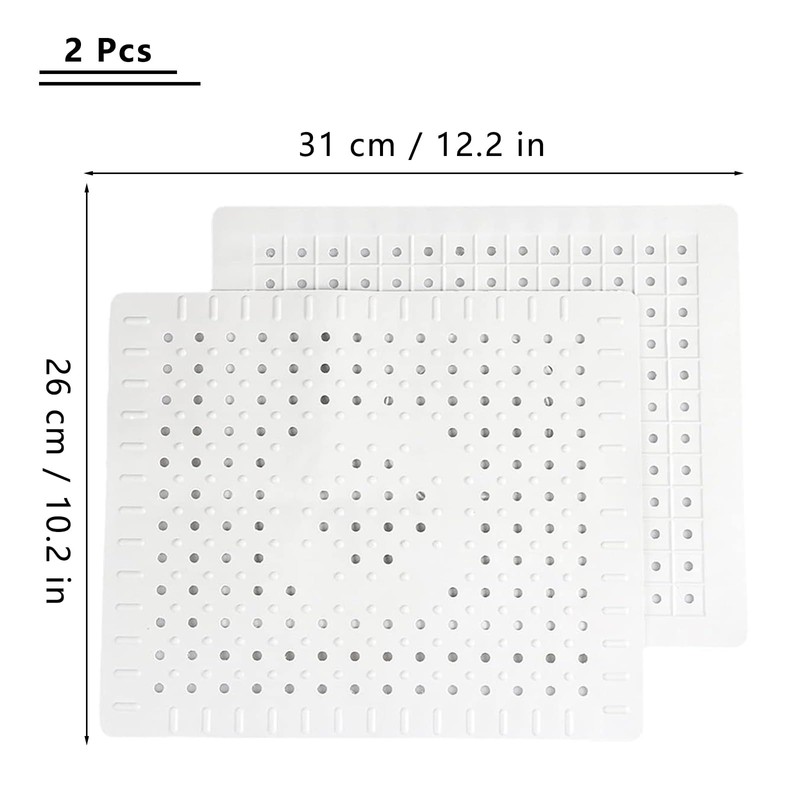 Sink Liner, 2 Pcs Kitchen Sink Mat, Soft Rubber Kitchen