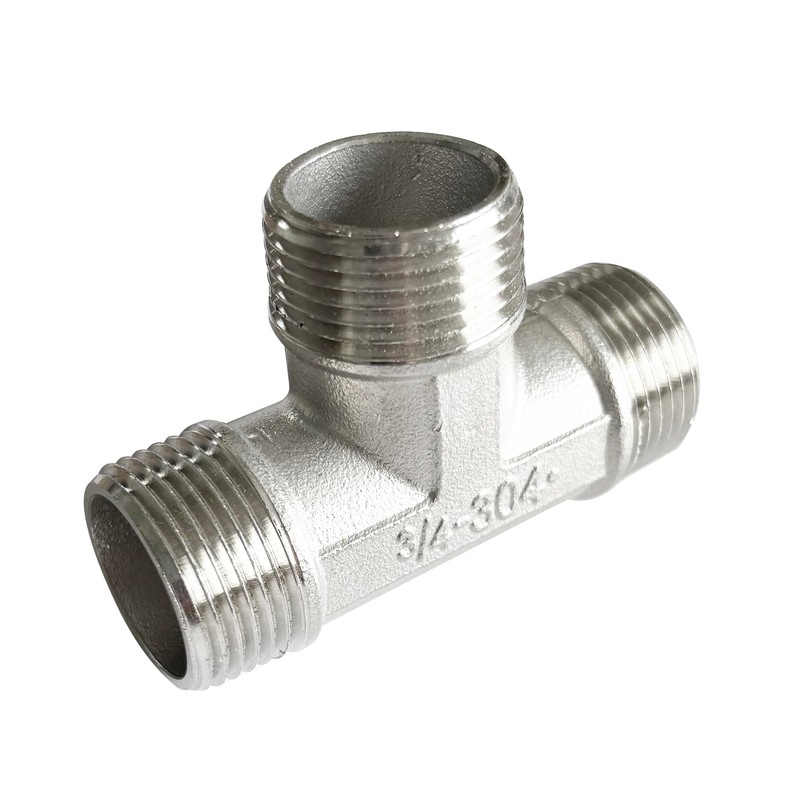 LOZOME 3/4 inch Male Thread Tee Adapter 3 Way T