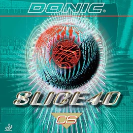 Donic Slice 40 CS Table Tennis Rubber (1.3mm, Red)