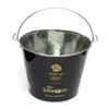 Strongbow Black Metal Ice Bucket Party Drinks Holder Chiller Cooler