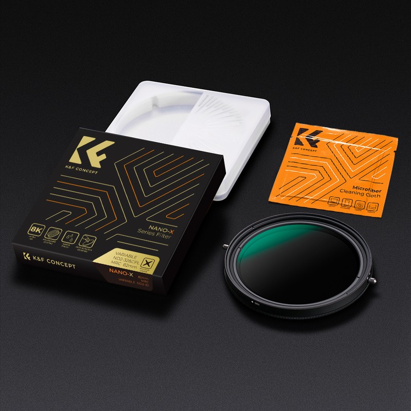 K&F CONCEPT 72mm 2-in-1 Variable Adjustable ND Filter Neutral Density