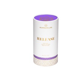 Aluminate Life Crystal Infused Reed Diffuser, 4 OZ, Release - Amethyst Crystal Infused - Scents of Lavender, Bergamot, & Frankincense - Home Decor, House Warming, Room, Stick Perfume, Coffee Table