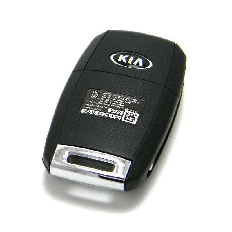 Kia Sorento Flip Key Keyless Entry Remote Fob (Black Plastic,