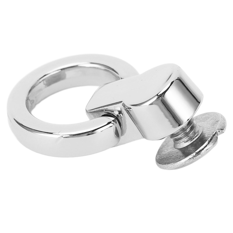 20Pcs D Ring Rivets 13x7mm 360 Degree Rotation Screw Stud